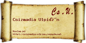 Csizmadia Ulpián névjegykártya